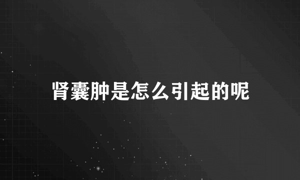 肾囊肿是怎么引起的呢