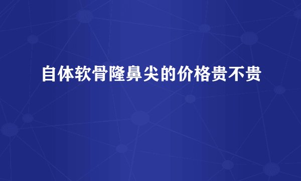 自体软骨隆鼻尖的价格贵不贵