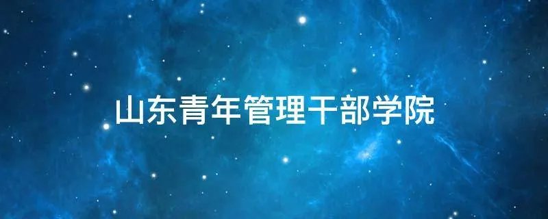 山东青年管理干部学院