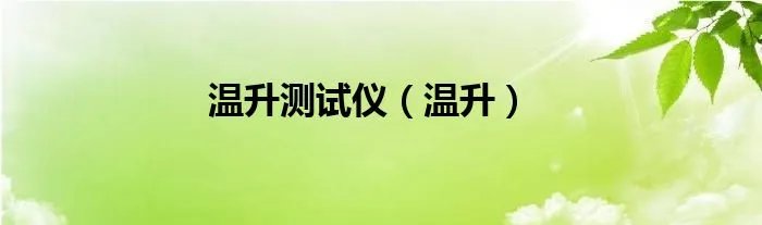 温升测试仪（温升）