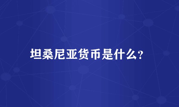 坦桑尼亚货币是什么?