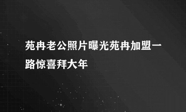 苑冉老公照片曝光苑冉加盟一路惊喜拜大年
