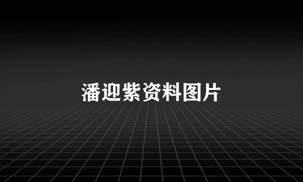 潘迎紫资料图片