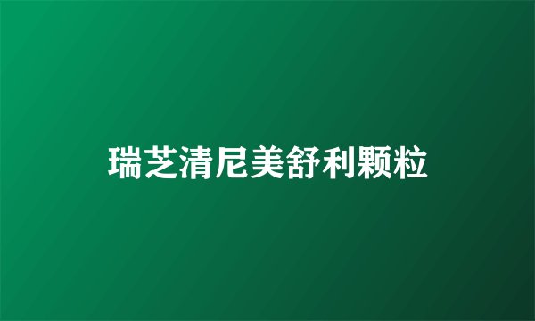 瑞芝清尼美舒利颗粒