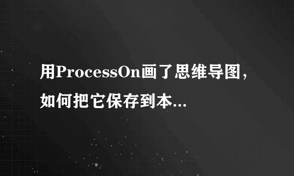 用ProcessOn画了思维导图，如何把它保存到本地呢？平台提供的模板如何直接拿来使用？