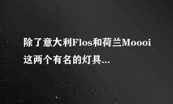 除了意大利Flos和荷兰Moooi这两个有名的灯具品牌外,还有哪些与之比拟的品牌?